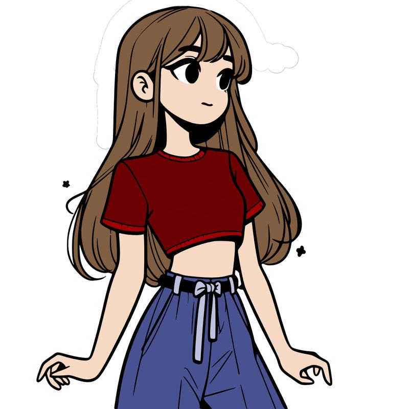 girl in a cute crop top