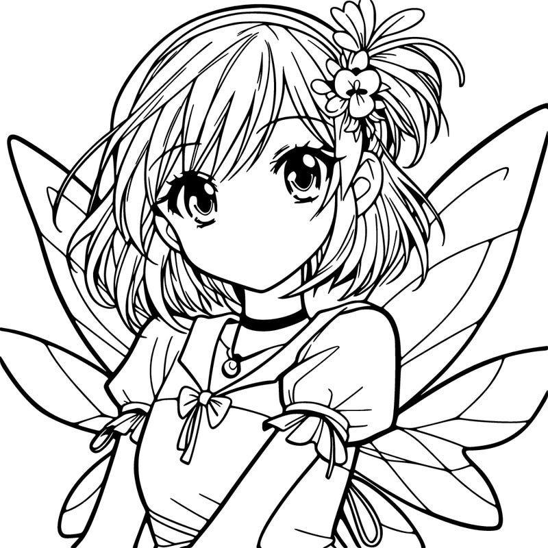 manga teen girl fairy