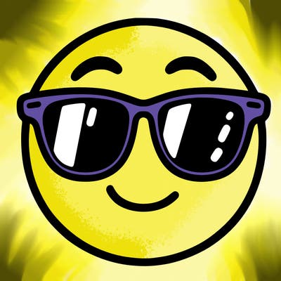 emoji with sunglasses