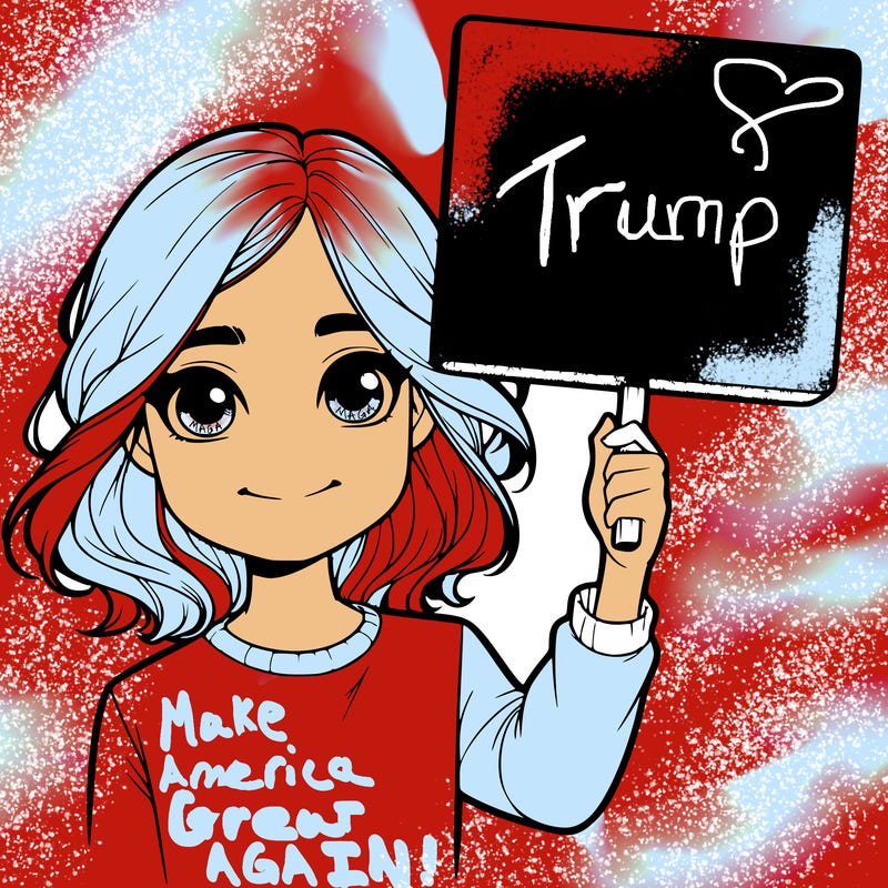 realistic girl holding up a sign