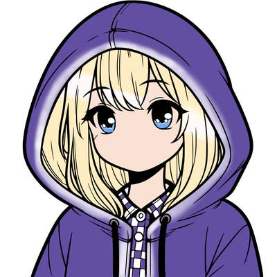 girl with hoodie