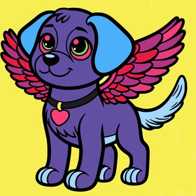 dog with wings