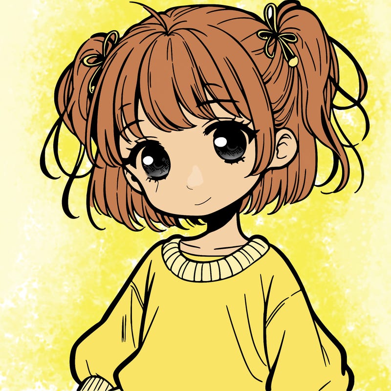 a manga-style little girl