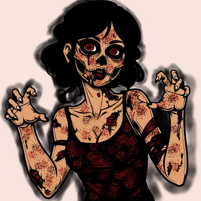 realistic zombie girl