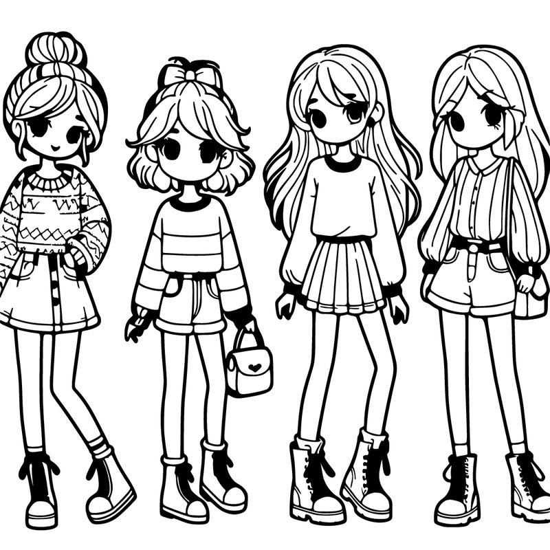 girls in fashion