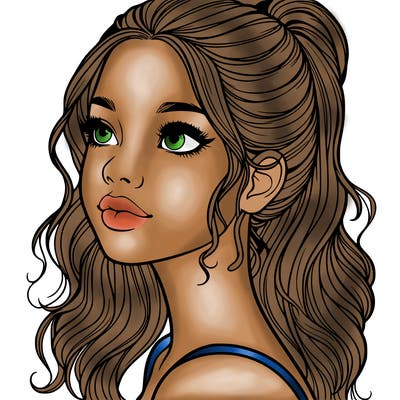 beautiful realistic girl