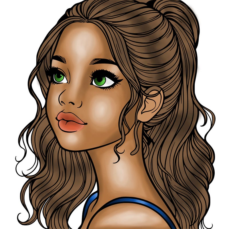 beautiful realistic girl