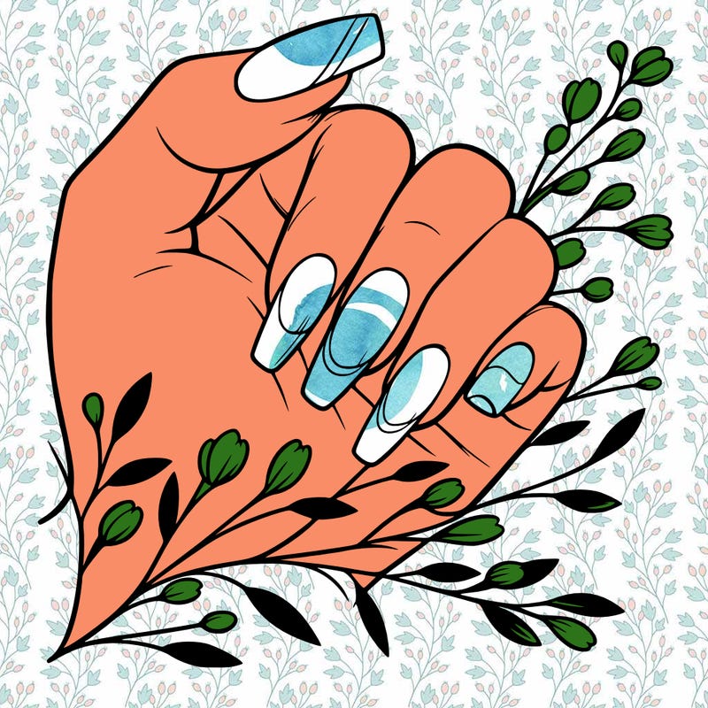 nails with french tip