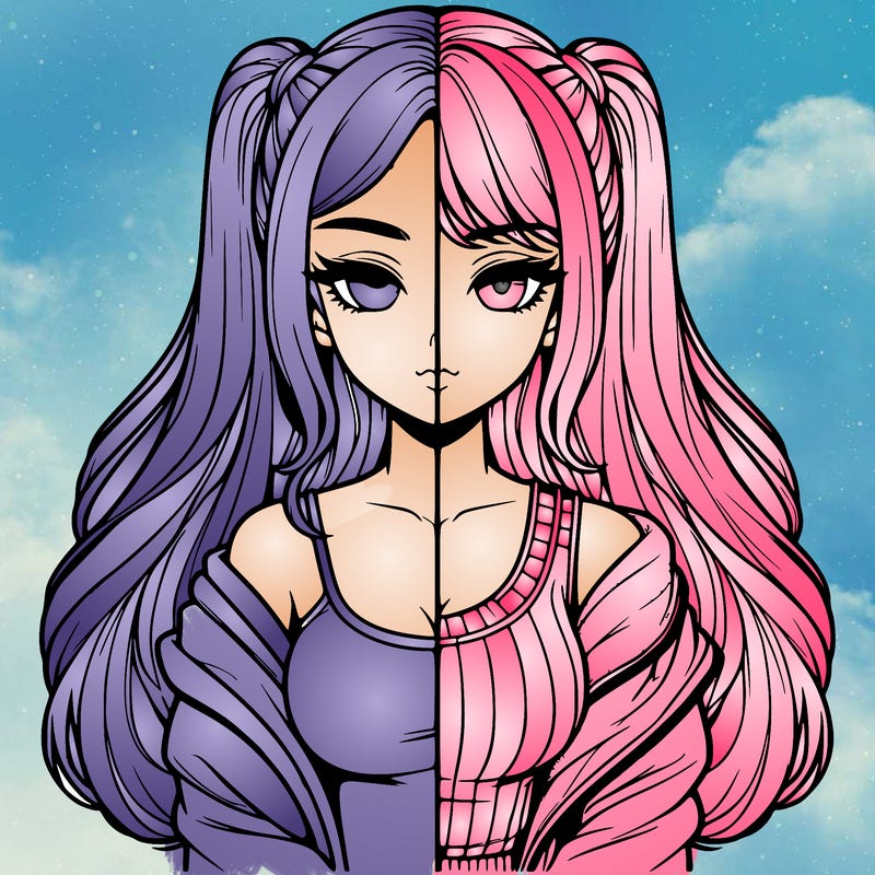 realistic girl split