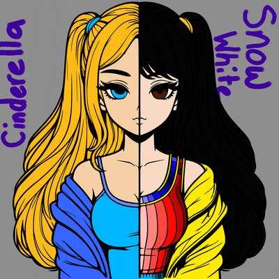 realistic girl split