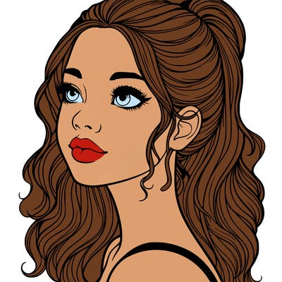 beautiful realistic girl