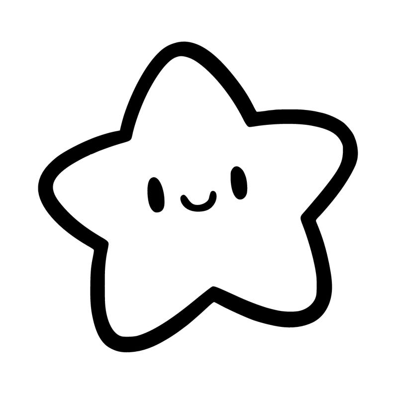 one star in the sky without a face