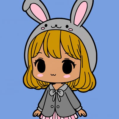 girl in  bunny costume