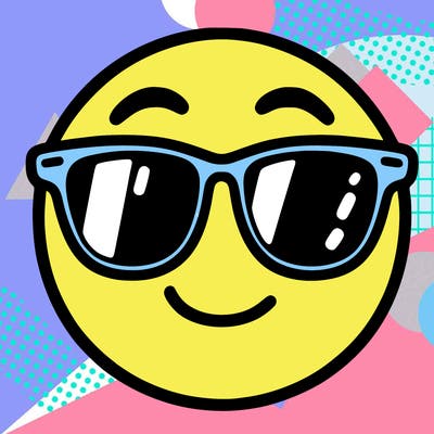 emoji with sunglasses
