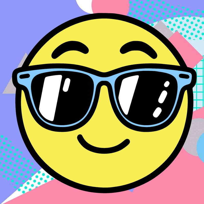 emoji with sunglasses