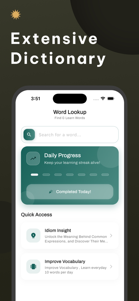 English to Bangla Translator - English to Bangla Translator app dictionary and word lookup screen