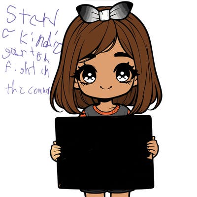 cute realistic girl holding a sign that says 20 likes?