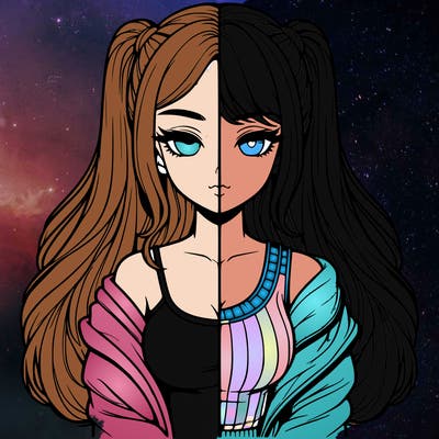 realistic girl split