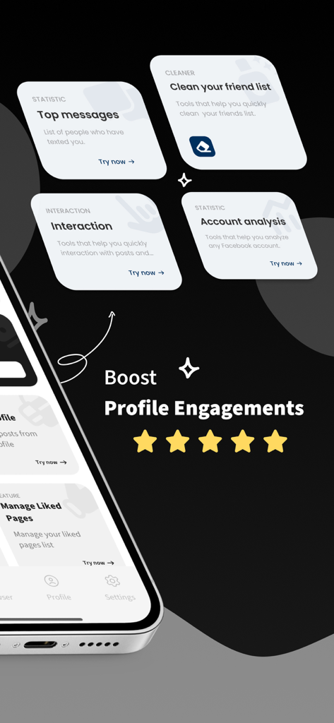 MonokaiToolkit Original app features for social media optimization and profile engagement