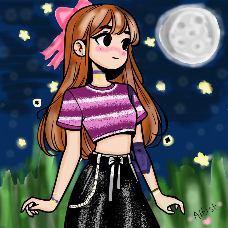 girl in a cute crop top