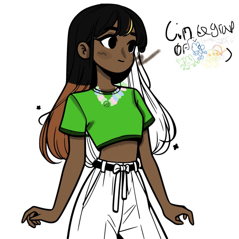 girl in a cute crop top