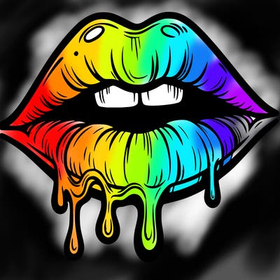 lips that look realistic and drip