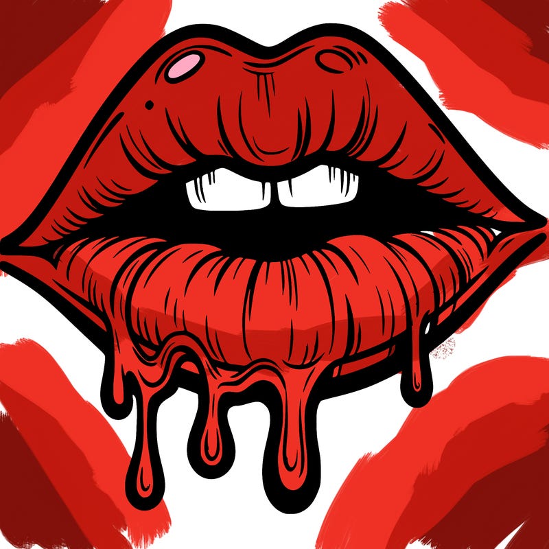 lips that look realistic and drip
