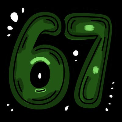 the number 67