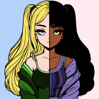 realistic girl split