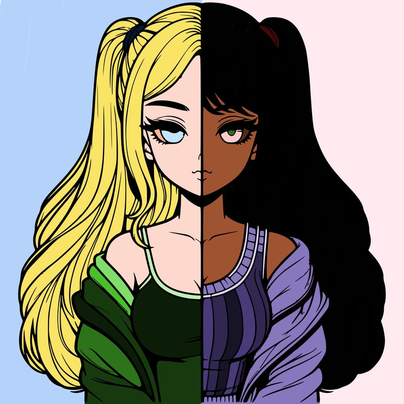 realistic girl split