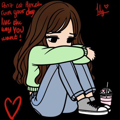 a girl  after a breakup