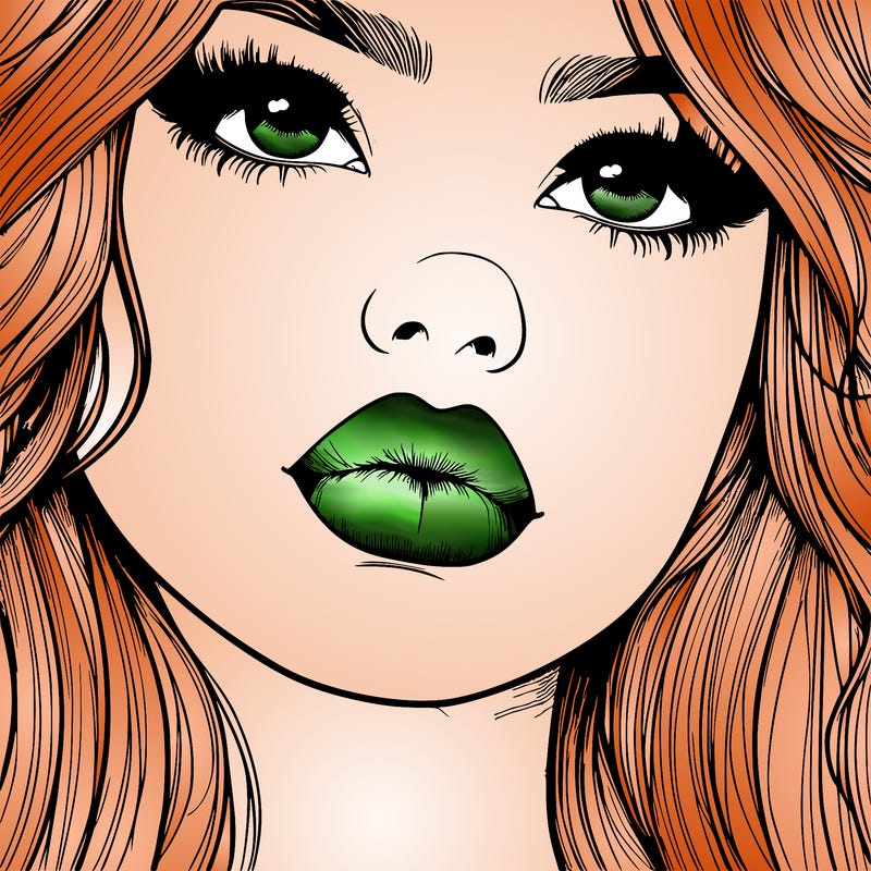 really realistic girl with lips