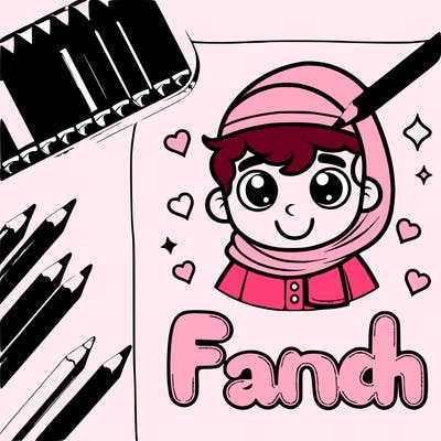 drawing the name farah