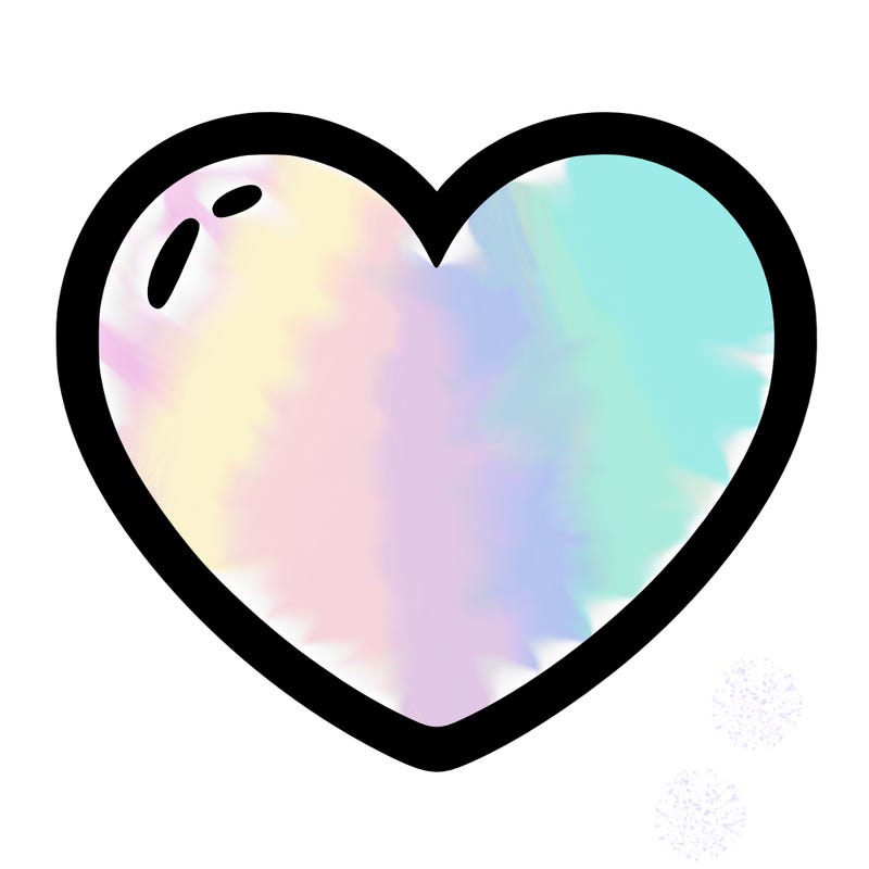 a blank heart
