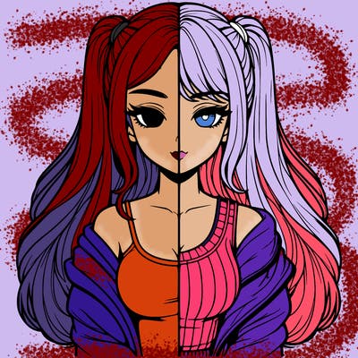 realistic girl split