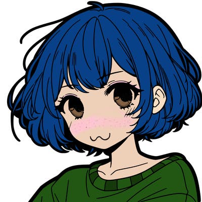 cool anime girl with short hair