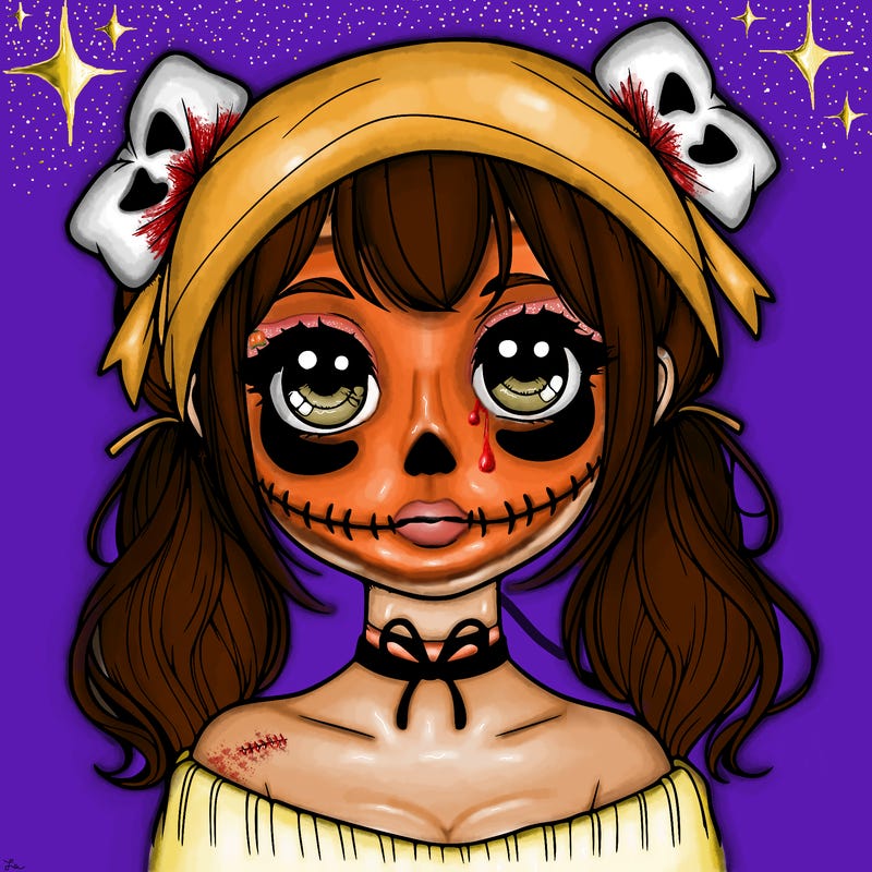 realistic girl halloween