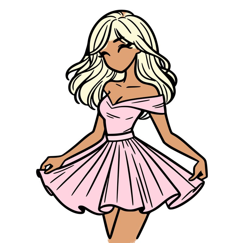 woman in skirt