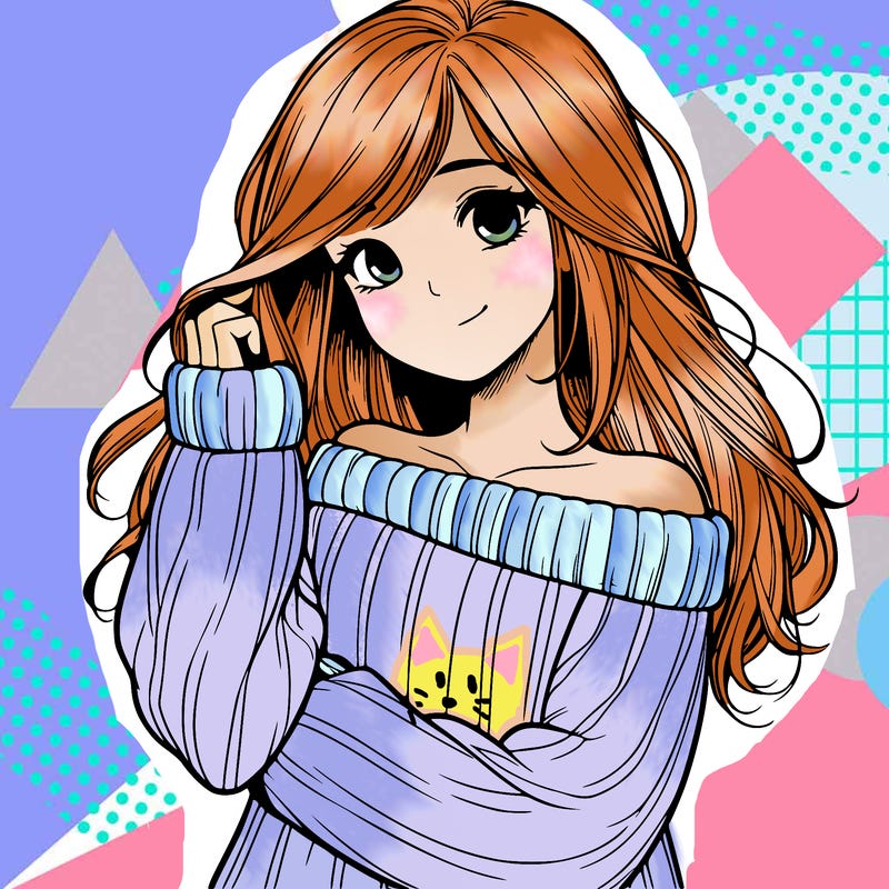 girl with sweater realistic