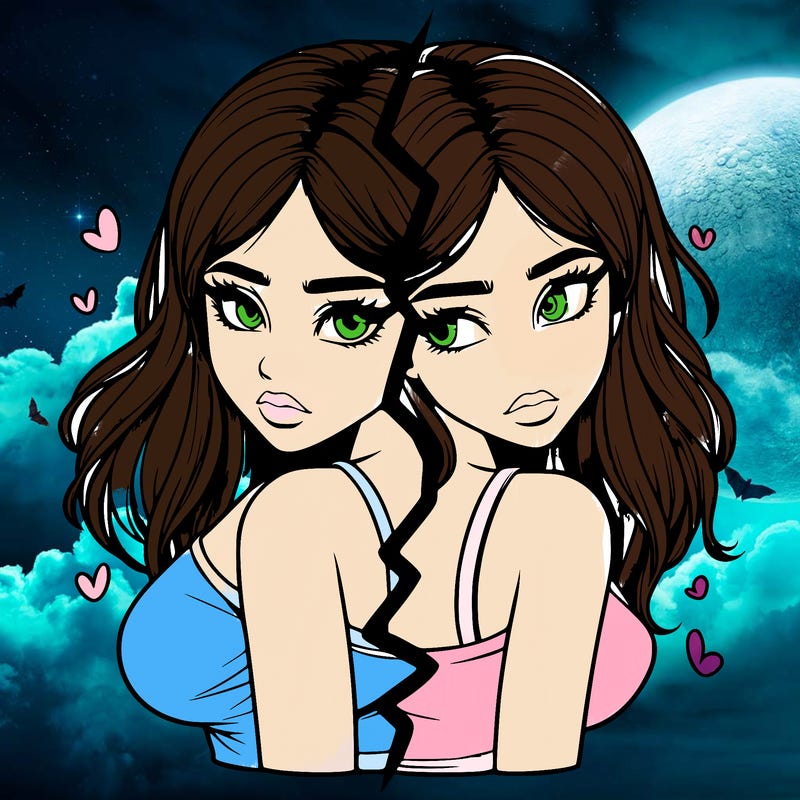 realistic girl split