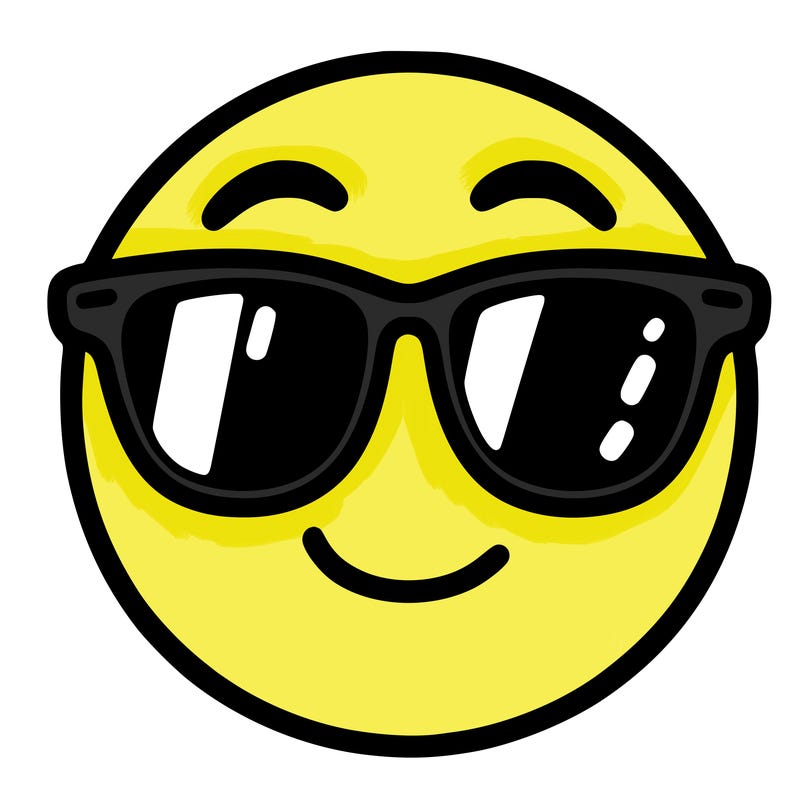 emoji with sunglasses