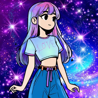 girl in a cute crop top