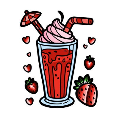 strawberry milkshake