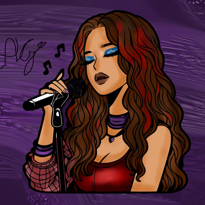 realistic female singer