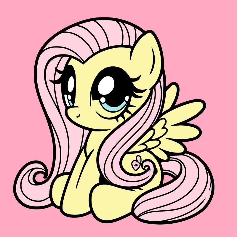 fluttershy muy little pony