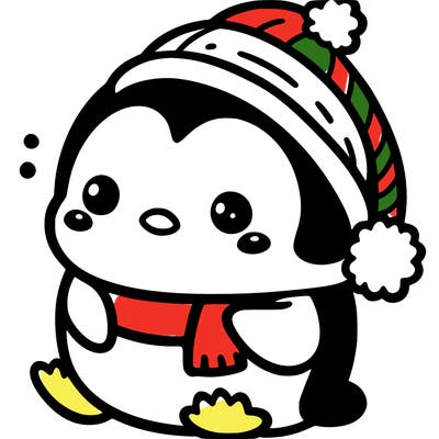 a penguin extra extra cute