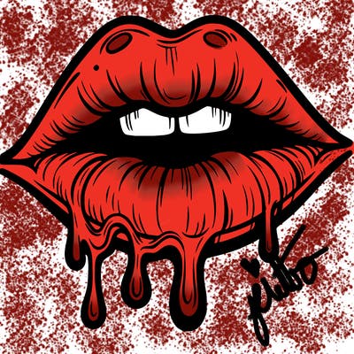 lips that look realistic and drip