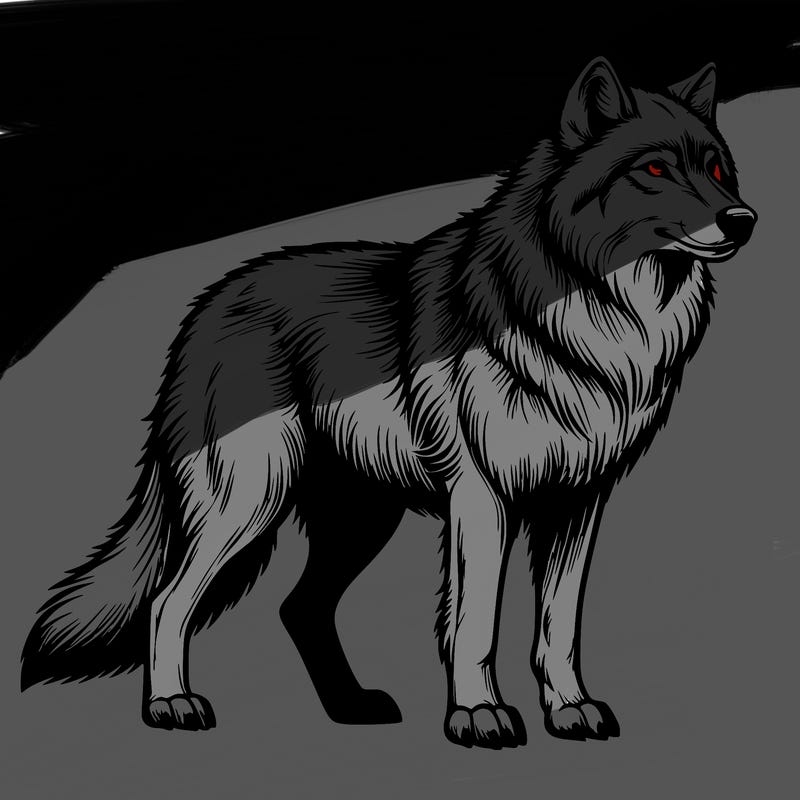 realistic wolf