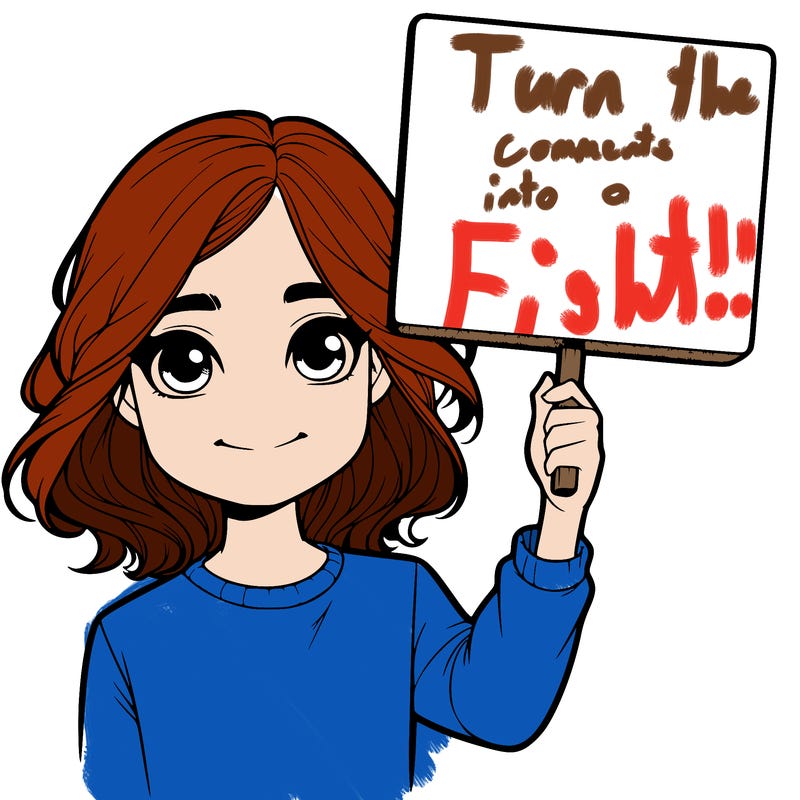 realistic girl holding up a sign