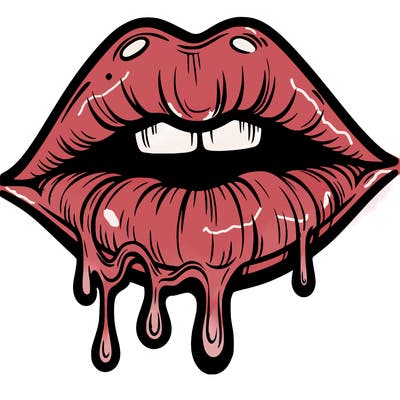 lips that look realistic and drip